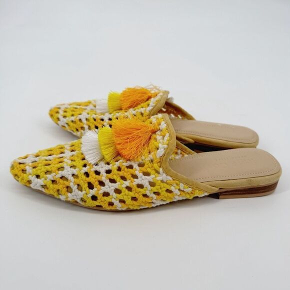 Rag N Co Mariana Woven‎ Flat Mules With Tassels New US 8 - Picture 3 of 11